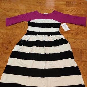 Fiveloaves Twofish girls casual stretch dress, size 16